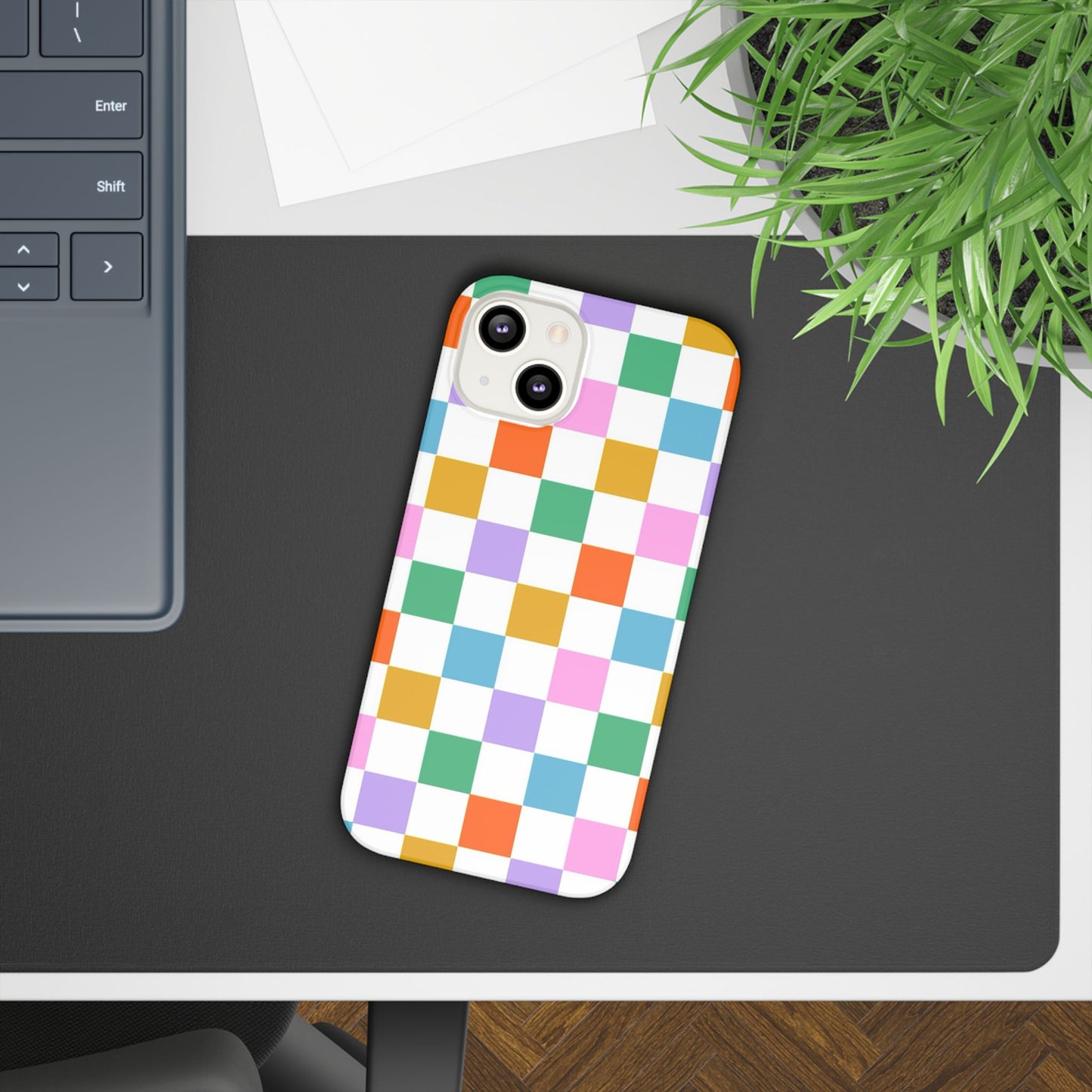 Colorful Checkerboard Slim Cases - FC-115