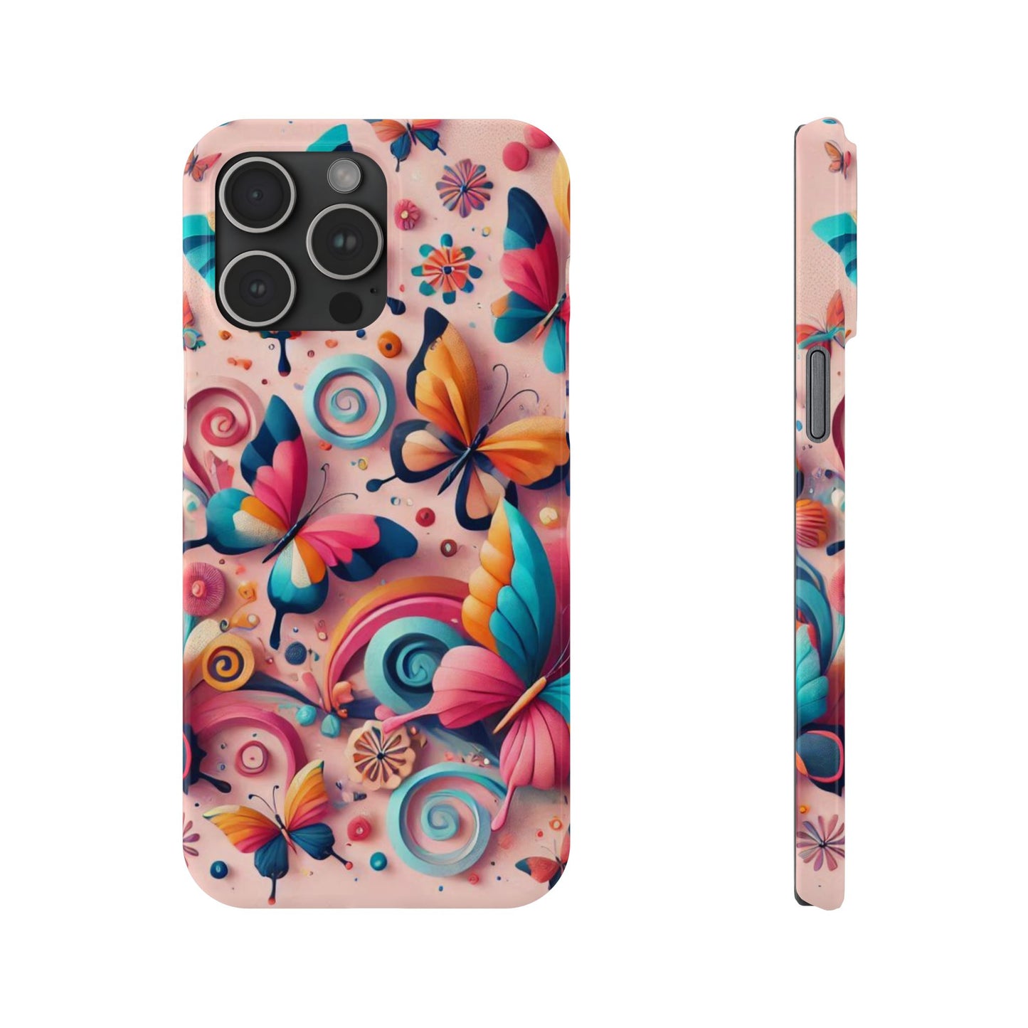 Butterfly Theme Slim Phone Cases