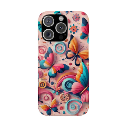 Butterfly Theme Slim Phone Cases