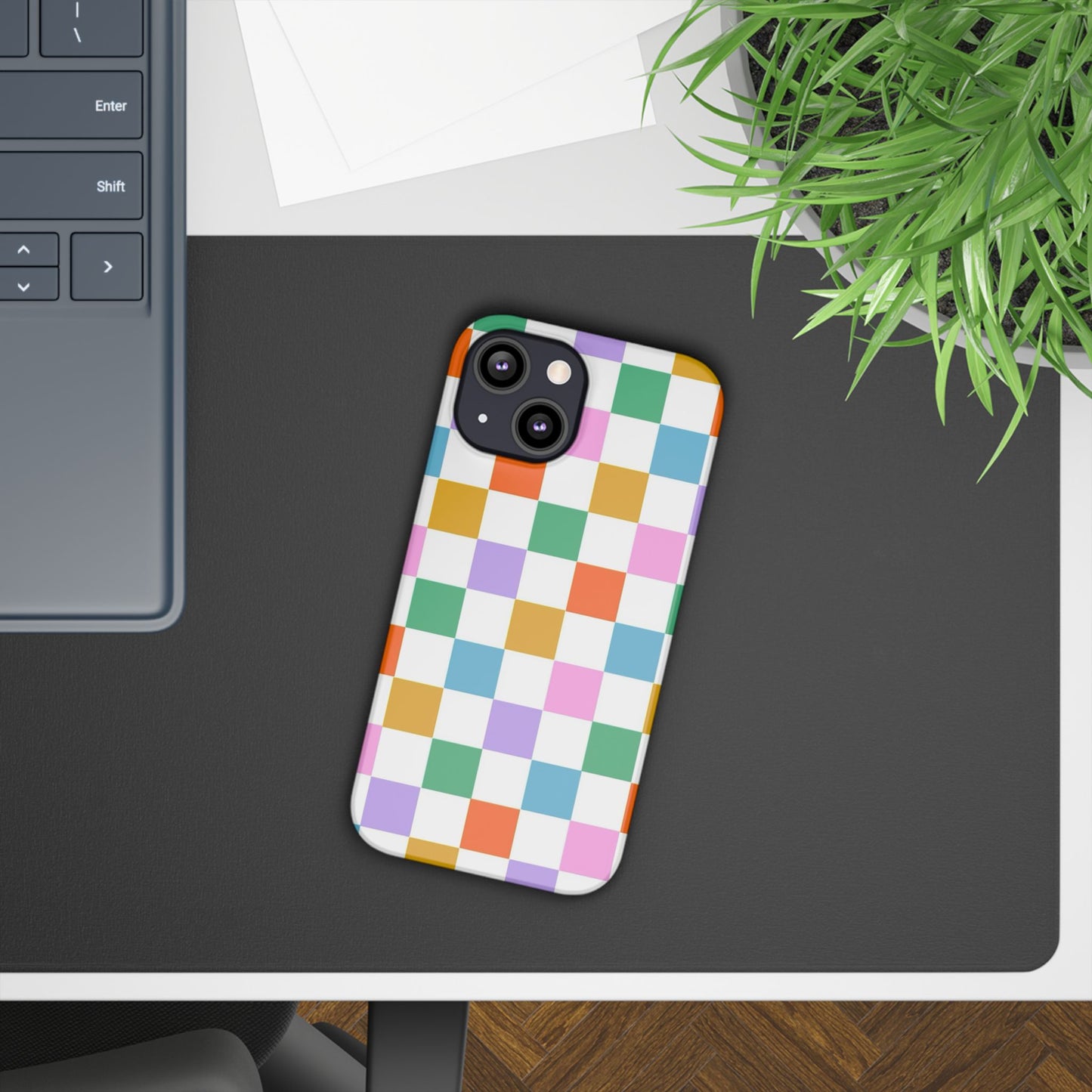 Colorful Checkerboard Slim Cases - FC-115