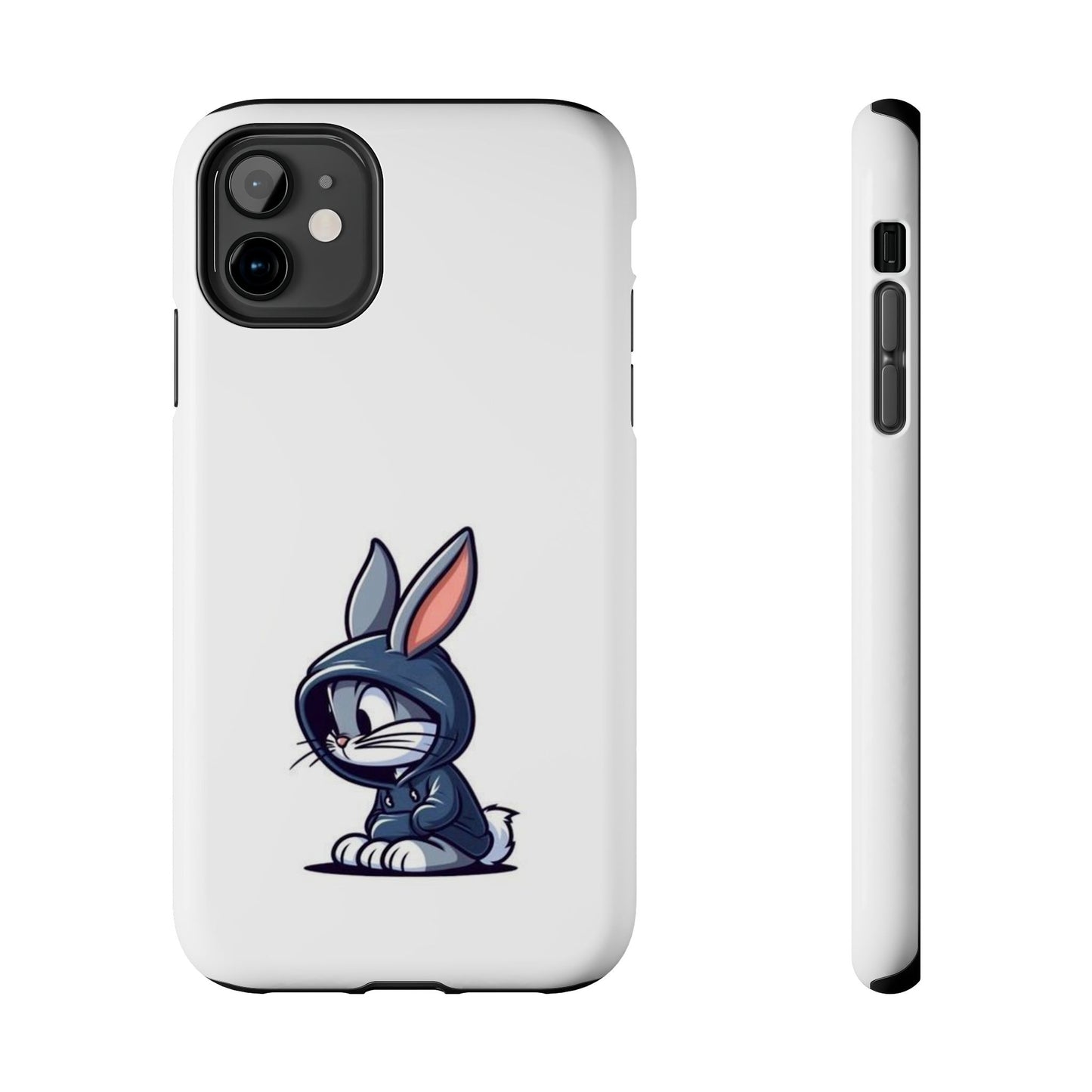 Cute Bunny White Tough Phone Cases