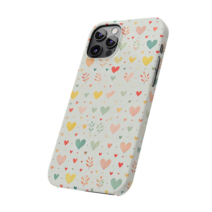 Hearts Slim Phone Case - FC-109