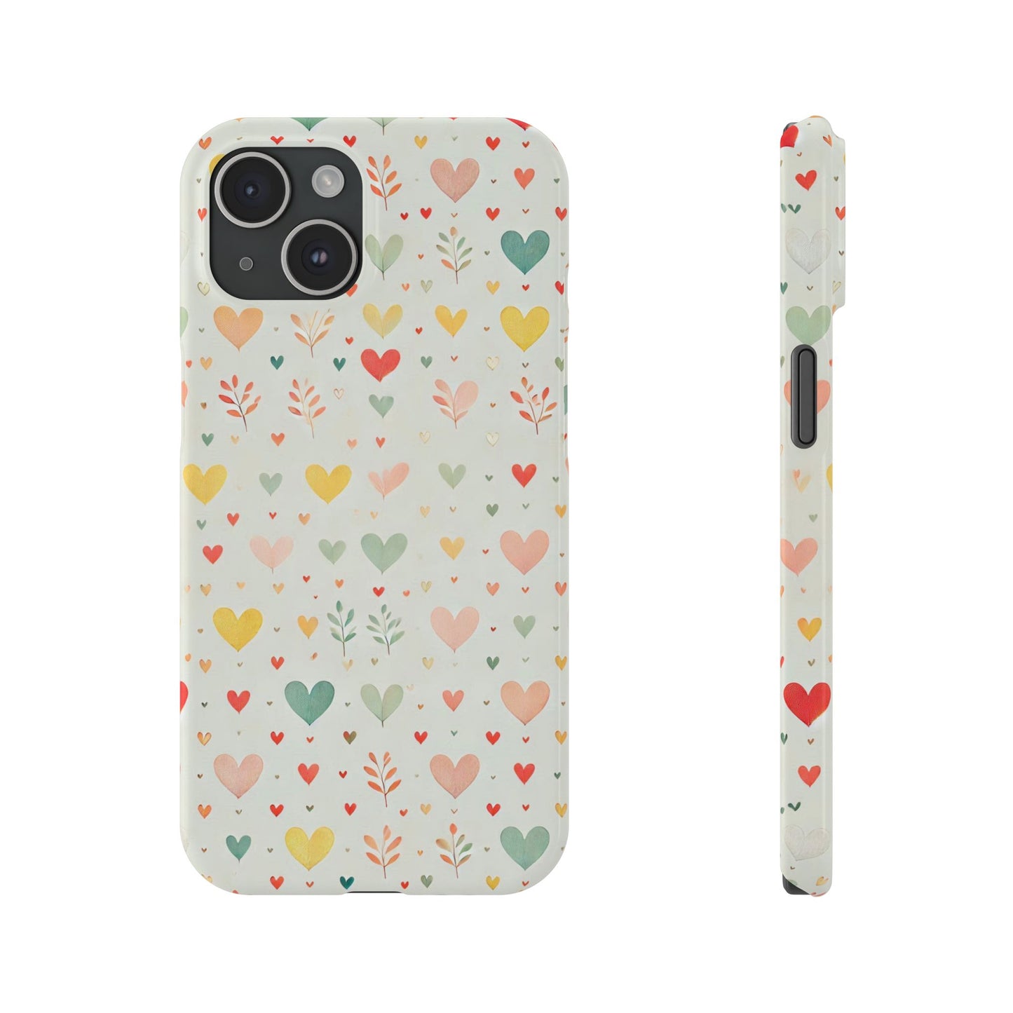 Hearts Slim Phone Case - FC-109