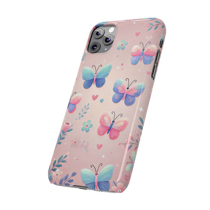 Cute Butterfly Pattern  Slim Phone Case - FC-104