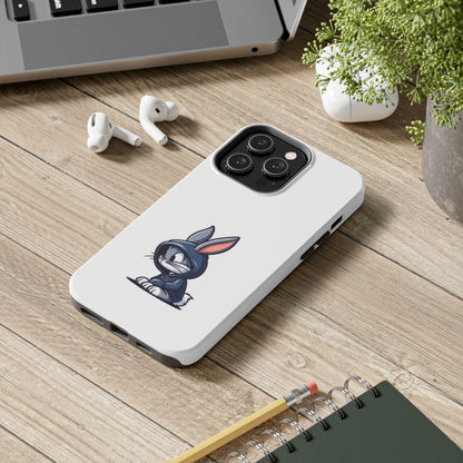 Cute Bunny White Tough Phone Cases