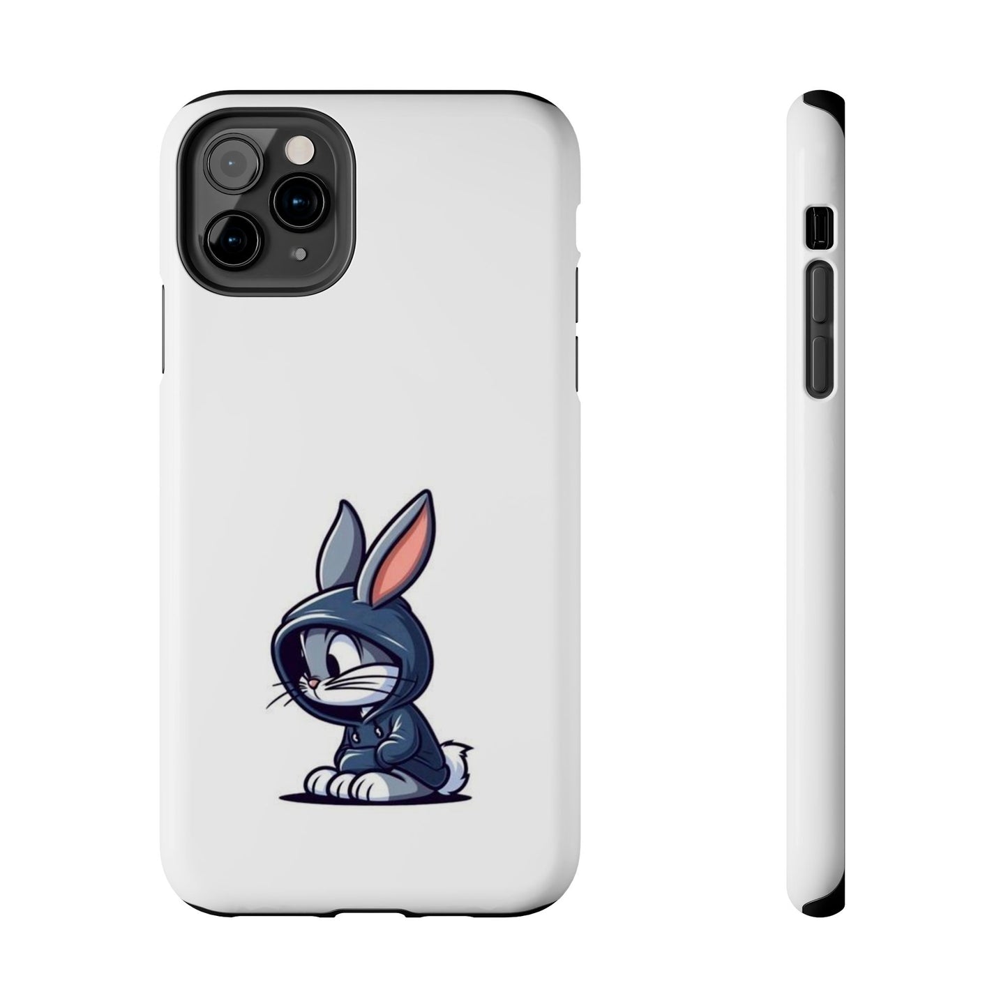 Cute Bunny White Tough Phone Cases