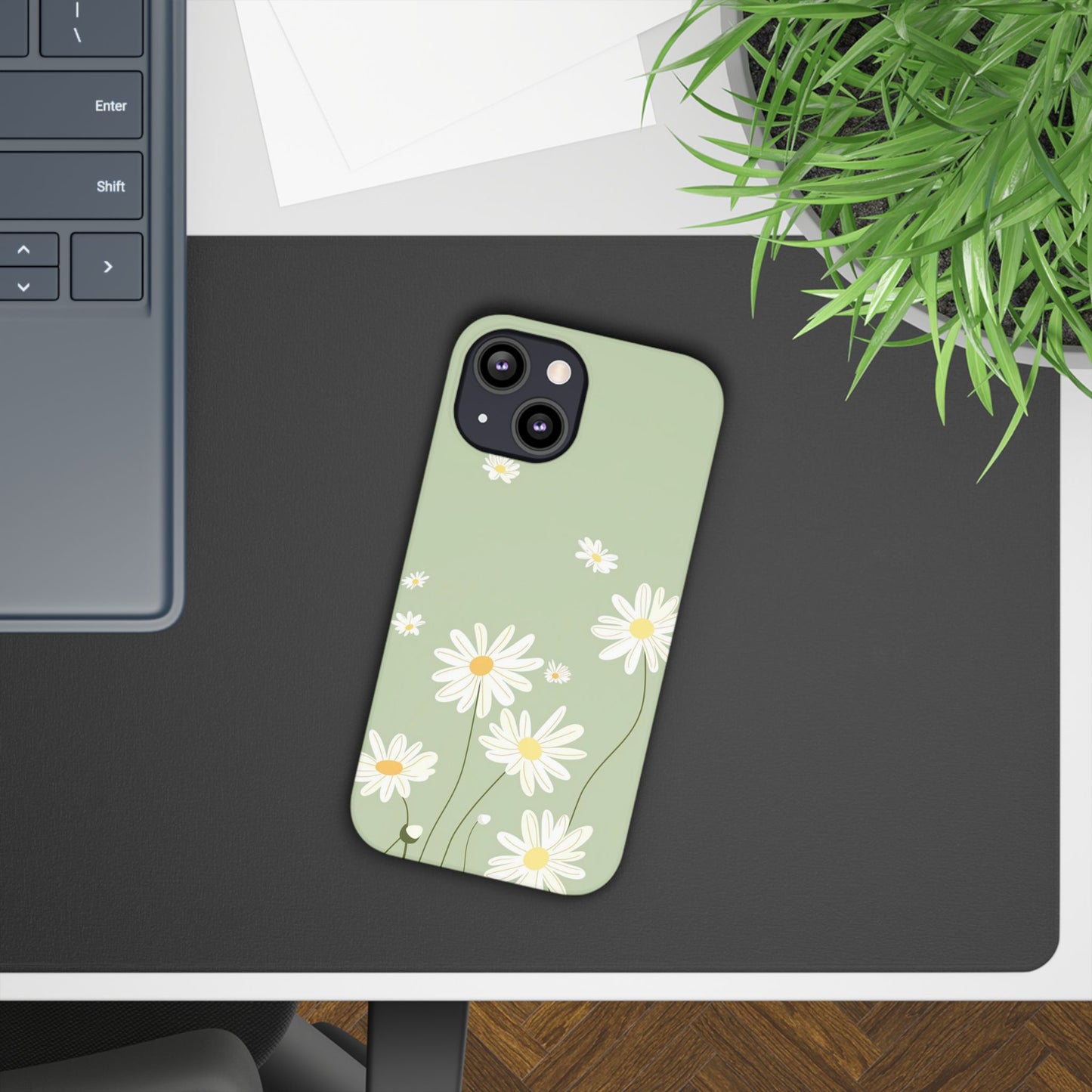 Daisy pastel green Slim Cases - FC-119