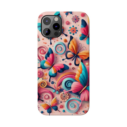 Butterfly Theme Slim Phone Cases