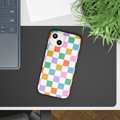 Colorful Checkerboard Slim Cases - FC-115