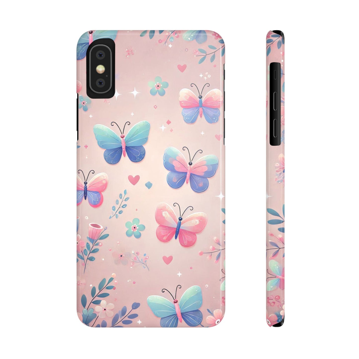 Cute Butterfly Pattern  Slim Phone Case - FC-104