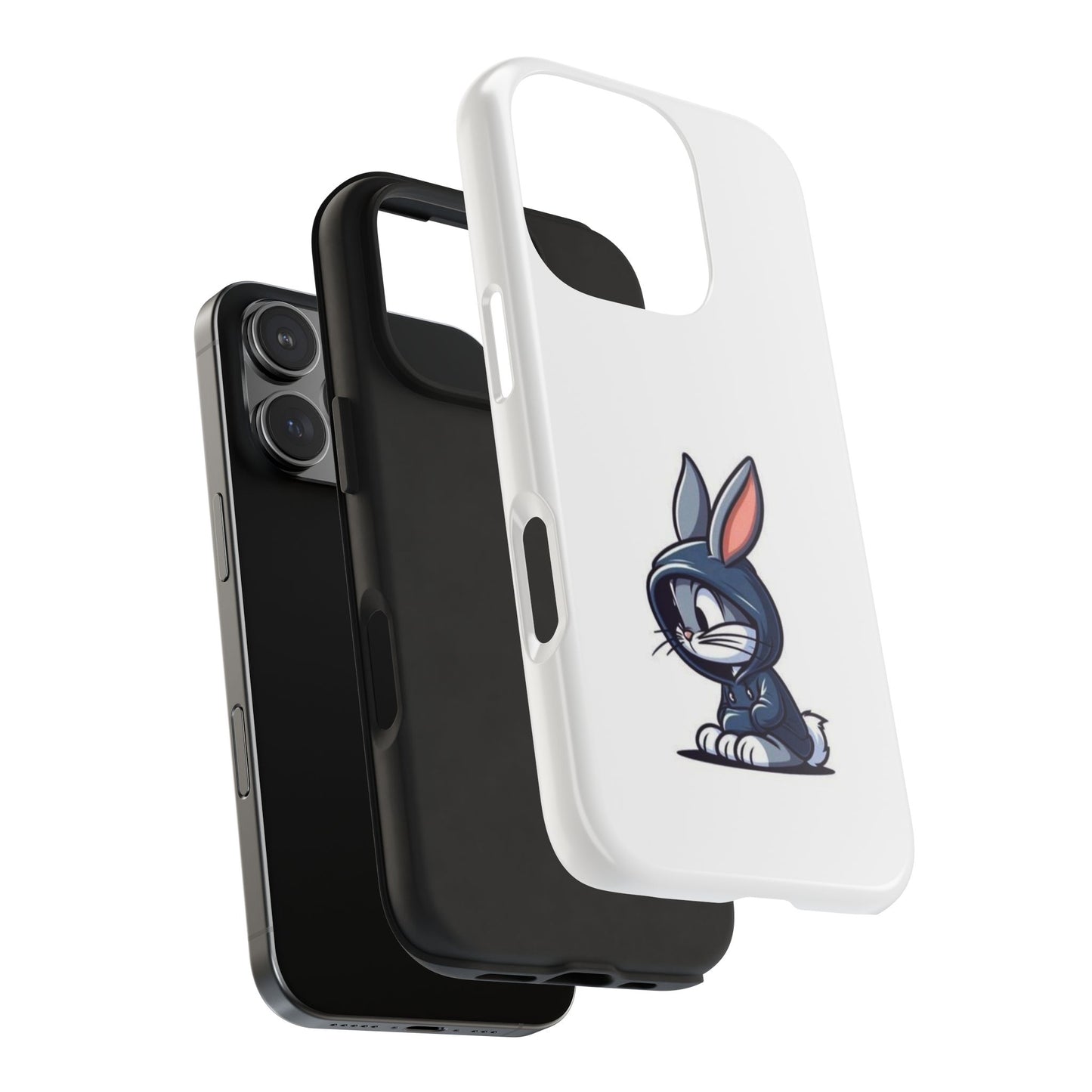 Cute Bunny White Tough Phone Cases