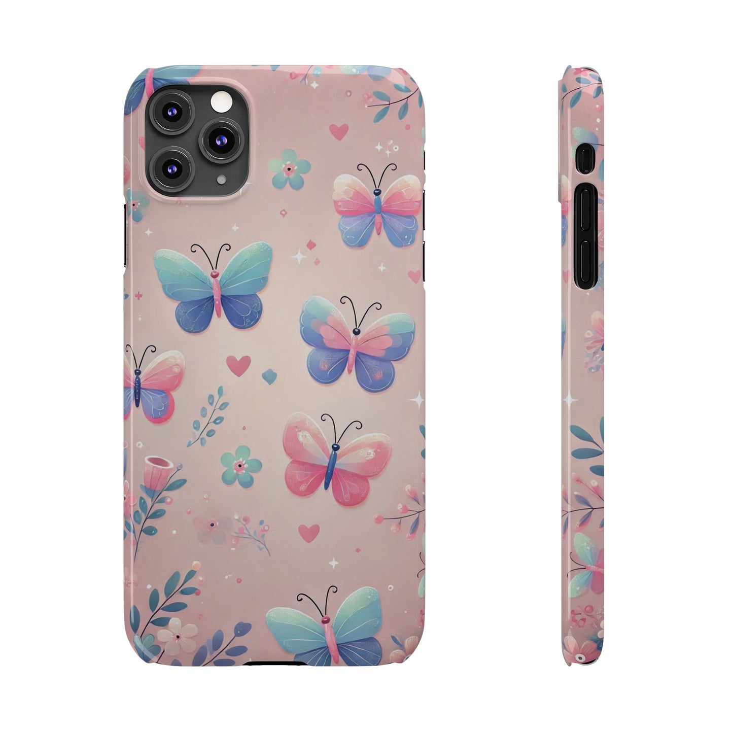 Cute Butterfly Pattern  Slim Phone Case - FC-104