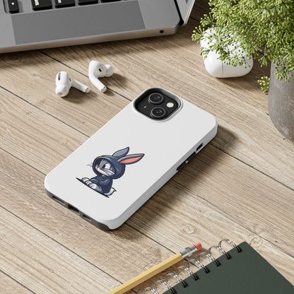 Cute Bunny White Tough Phone Cases