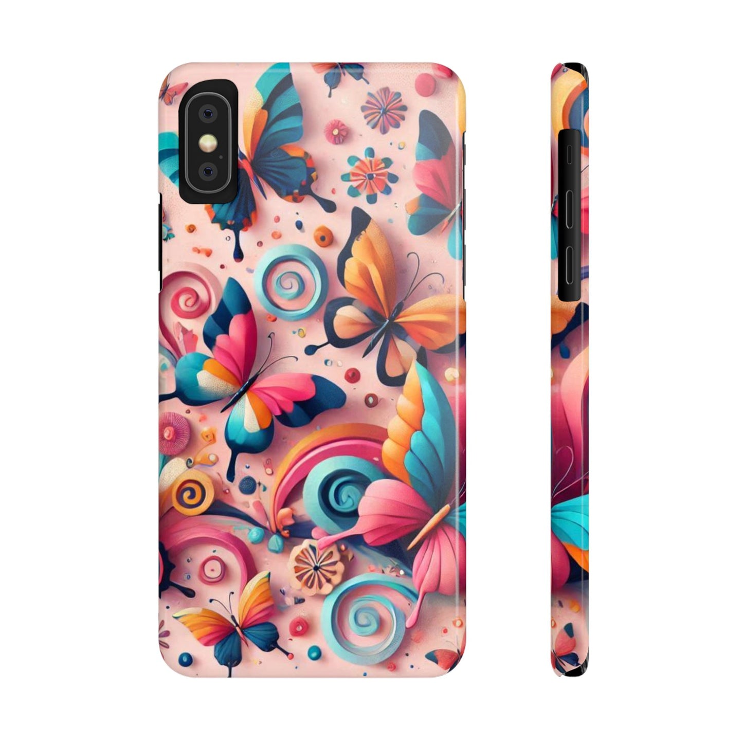 Butterfly Theme Slim Phone Cases