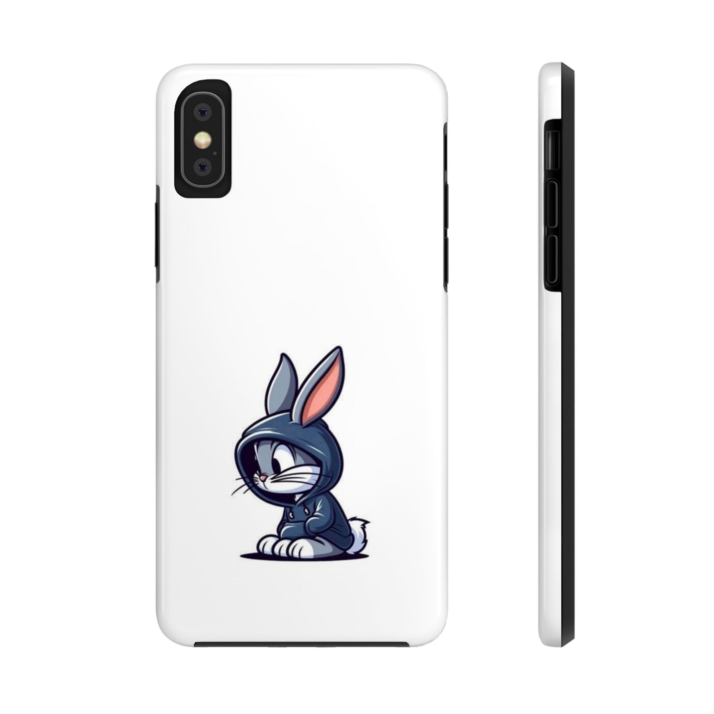 Cute Bunny White Tough Phone Cases