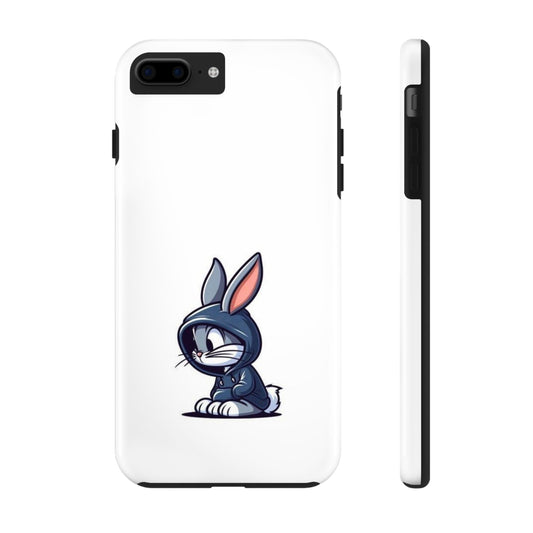 Cute Bunny White Tough Phone Cases