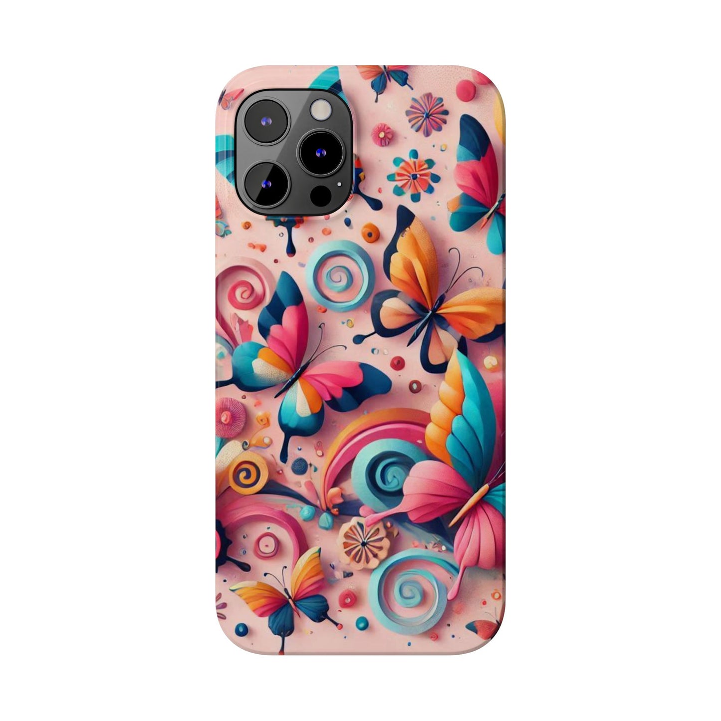 Butterfly Theme Slim Phone Cases