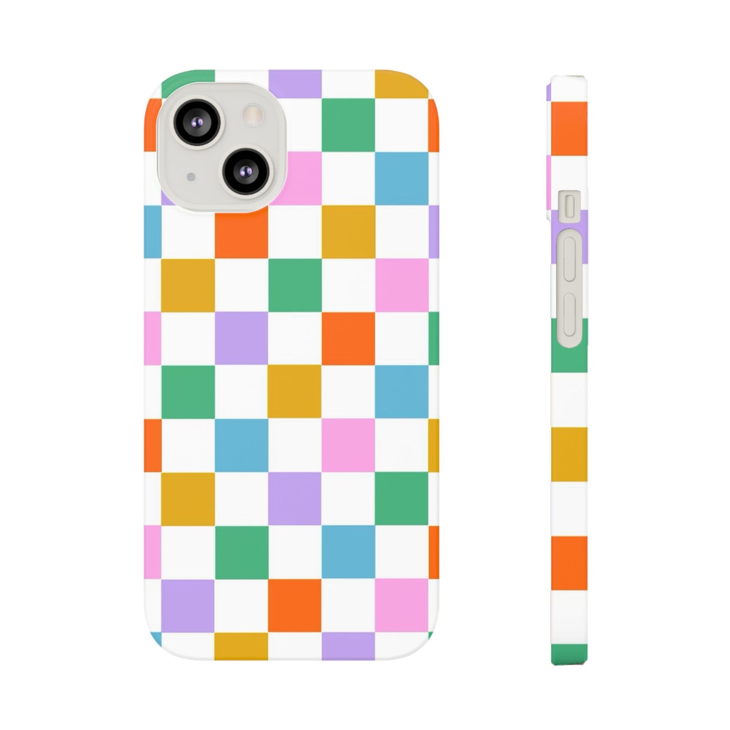 Colorful Checkerboard Slim Cases - FC-115