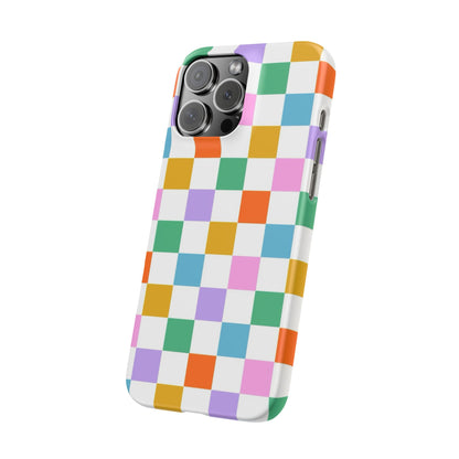 Colorful Checkerboard Slim Cases - FC-115