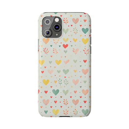 Hearts Slim Phone Case - FC-109