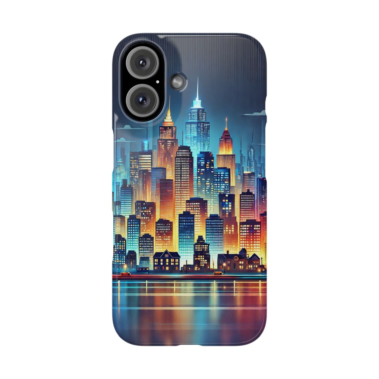 City Scape At Light Slim Phone Cases