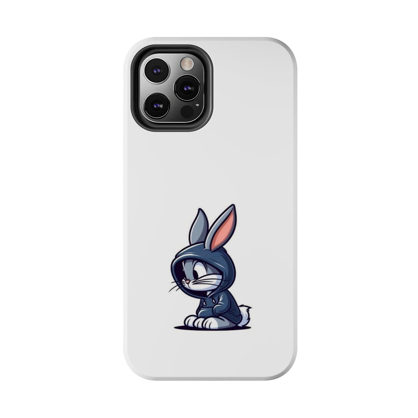 Cute Bunny White Tough Phone Cases