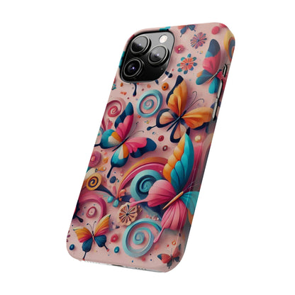 Butterfly Theme Slim Phone Cases