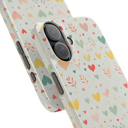 Hearts Slim Phone Case - FC-109