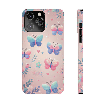 Cute Butterfly Pattern  Slim Phone Case - FC-104