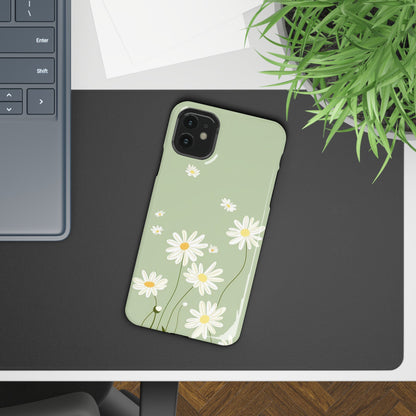 Daisy pastel green Slim Cases - FC-119