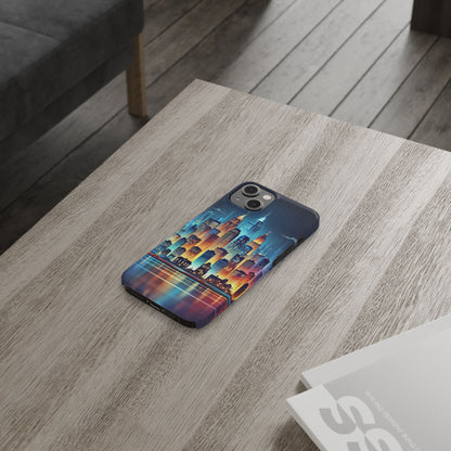 City Scape At Light Slim Phone Cases