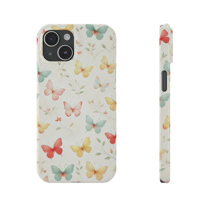 Cute Butterflies  Slim Phone Case - FC-108