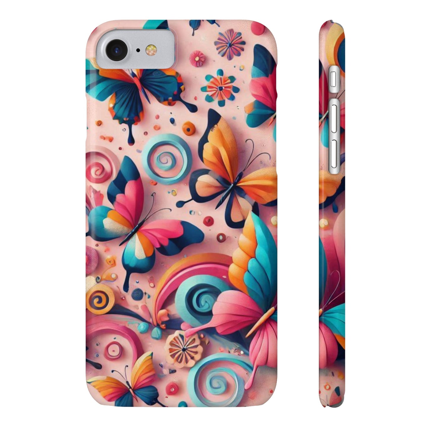 Butterfly Theme Slim Phone Cases