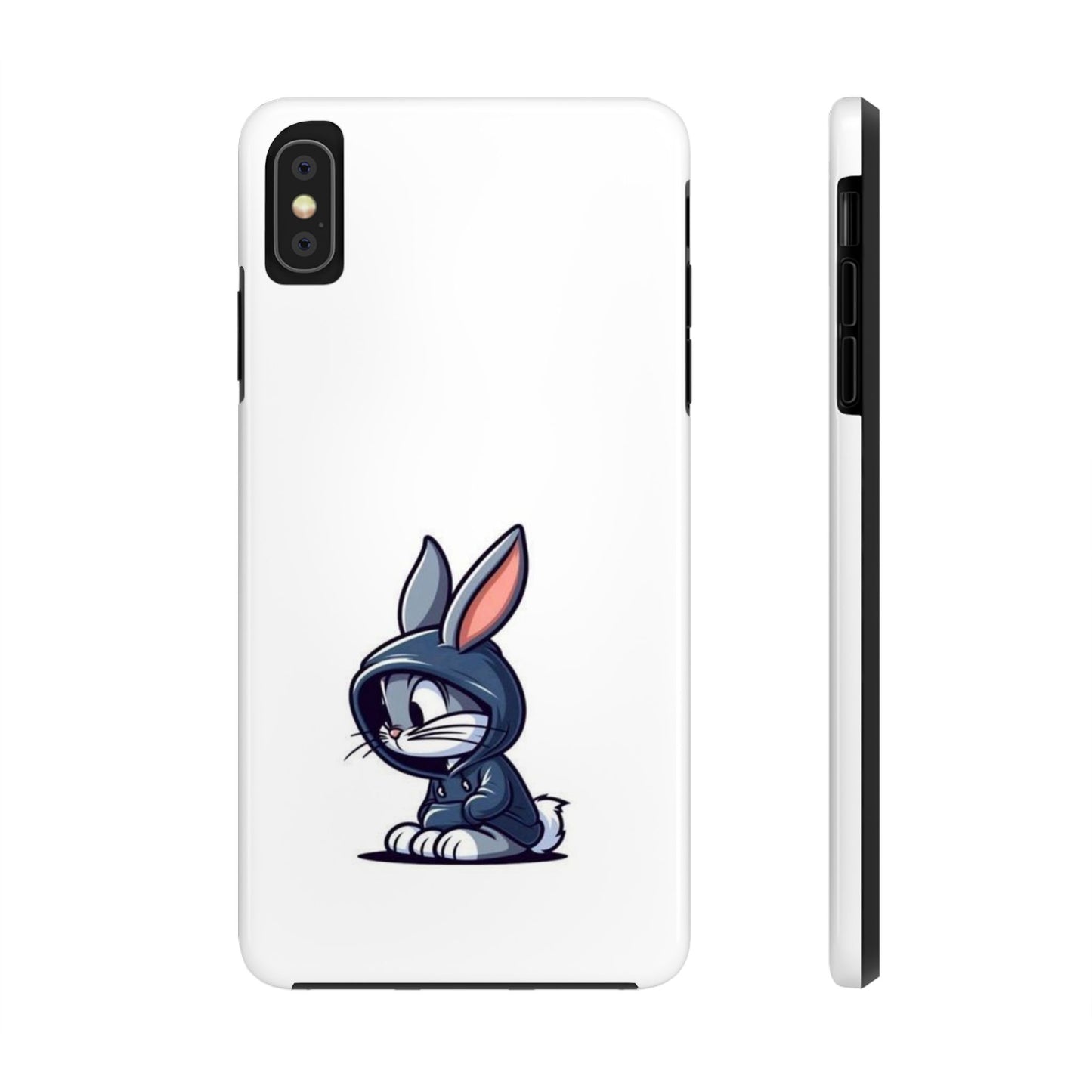 Cute Bunny White Tough Phone Cases