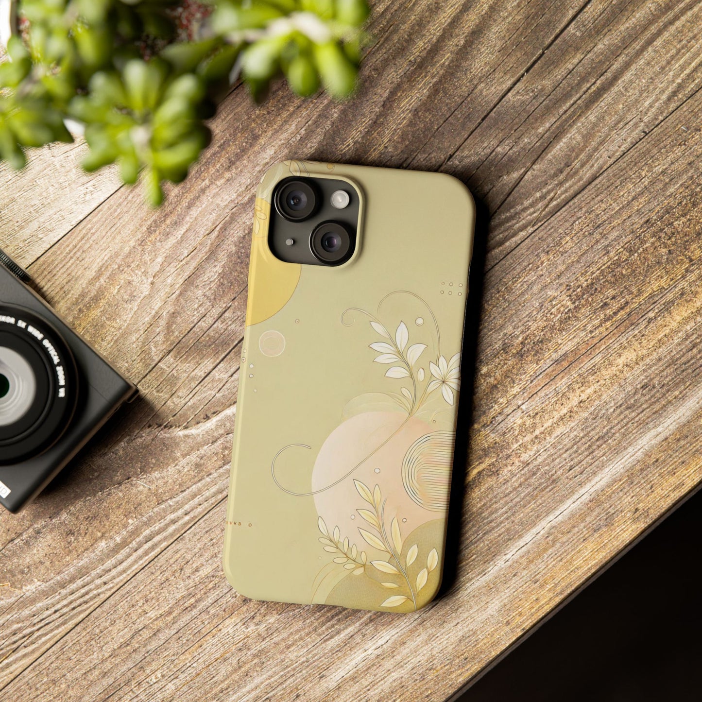 Yellow Asthetic  Slim Phone Case - FC-104