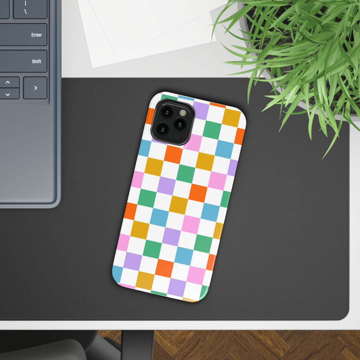 Colorful Checkerboard Slim Cases - FC-115