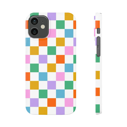 Colorful Checkerboard Slim Cases - FC-115