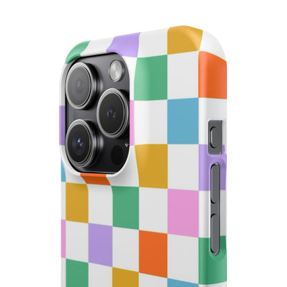 Colorful Checkerboard Slim Cases - FC-115