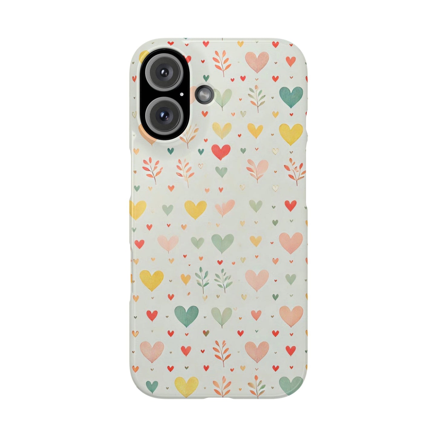 Hearts Slim Phone Case - FC-109