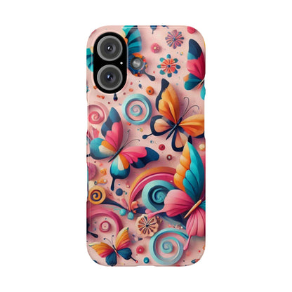 Butterfly Theme Slim Phone Cases