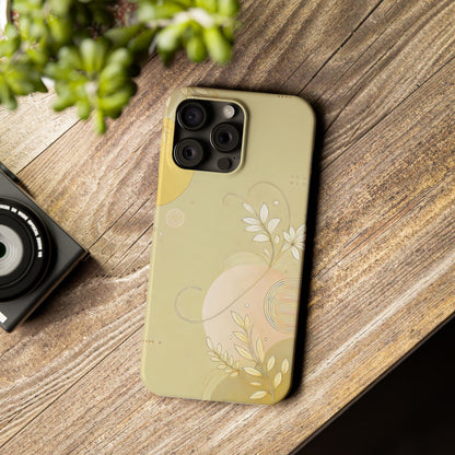 Yellow Asthetic  Slim Phone Case - FC-104