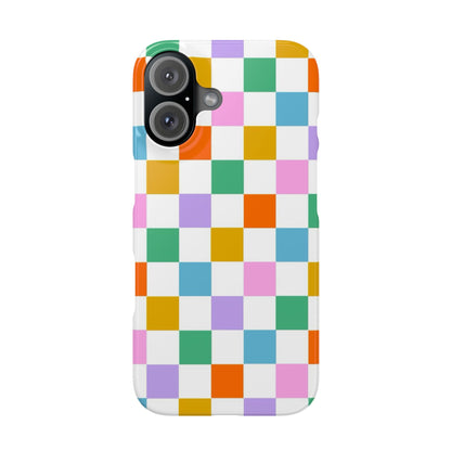 Colorful Checkerboard Slim Cases - FC-115