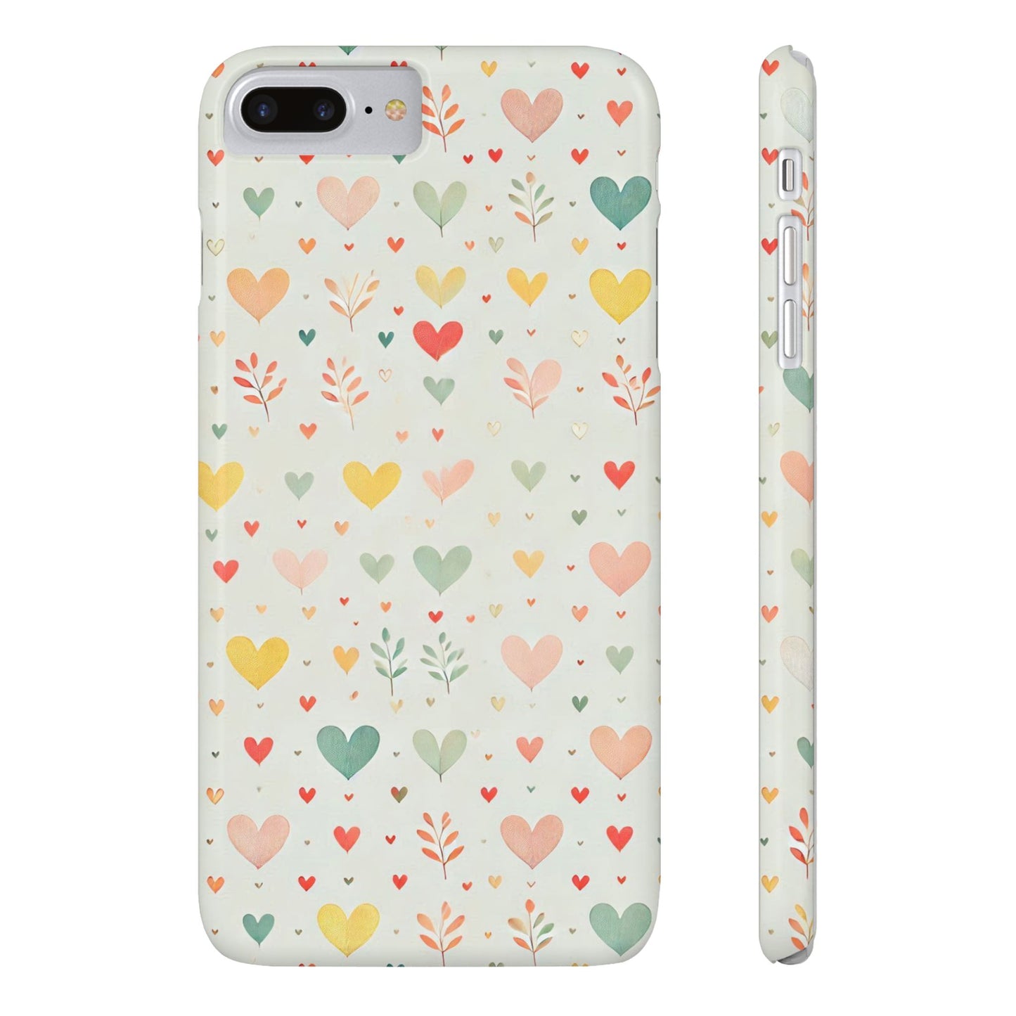 Hearts Slim Phone Case - FC-109