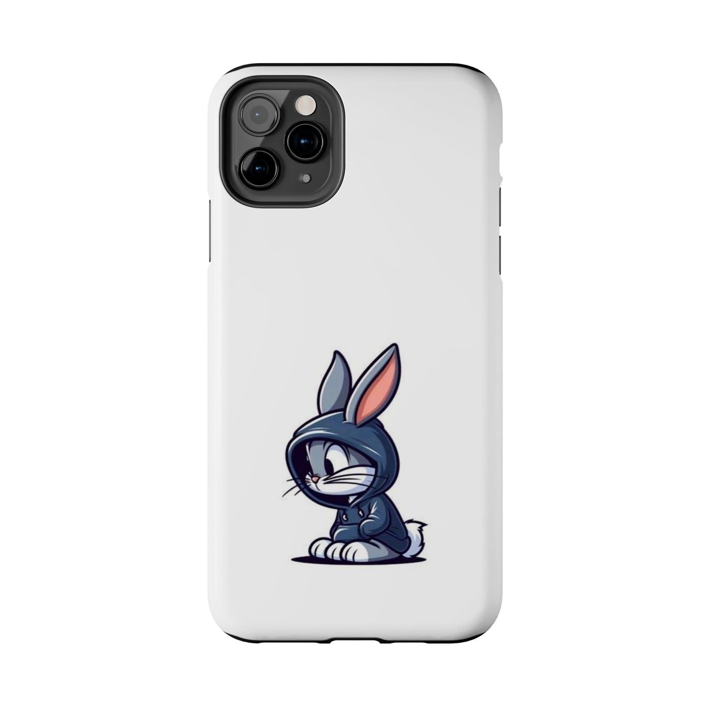 Cute Bunny White Tough Phone Cases