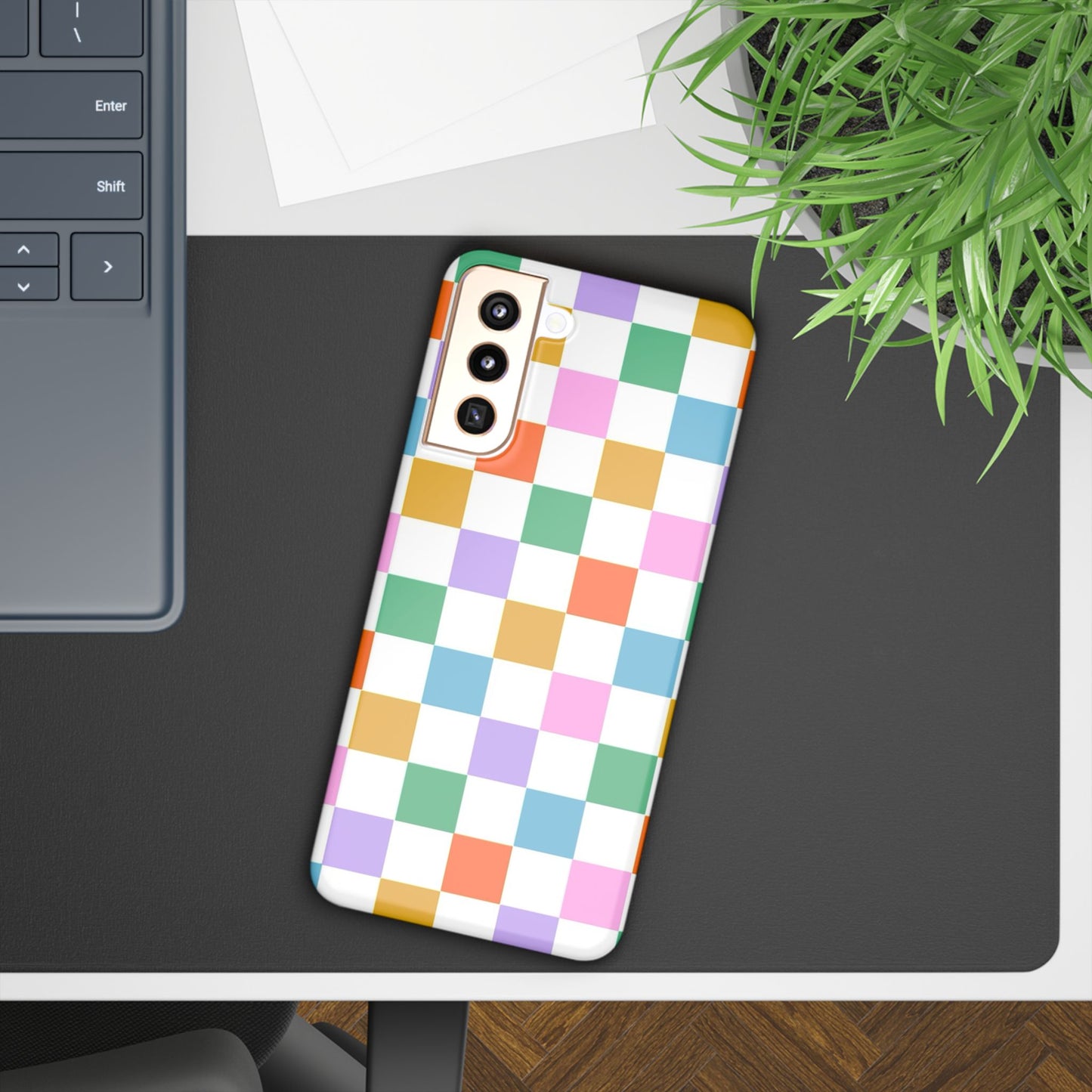 Colorful Checkerboard Slim Cases - FC-115