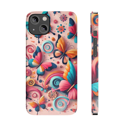 Butterfly Theme Slim Phone Cases