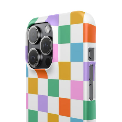 Colorful Checkerboard Slim Cases - FC-115