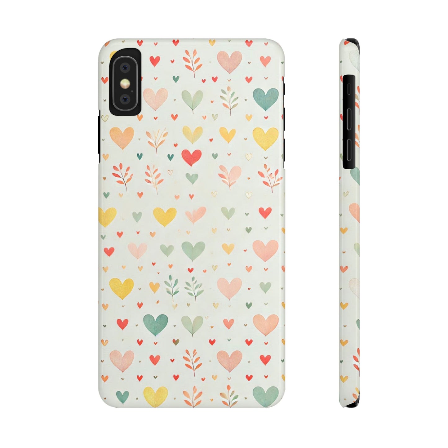 Hearts Slim Phone Case - FC-109