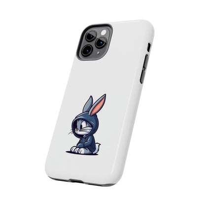 Cute Bunny White Tough Phone Cases