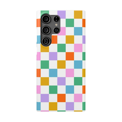 Colorful Checkerboard Slim Cases - FC-115